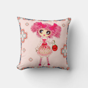 CutePziemlich Girly PinkyP Pink Kawaii Girl von Le Kissen