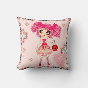 CutePziemlich Girly PinkyP Pink Kawaii Girl von Le Kissen