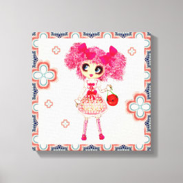 CutePziemlich Girly PinkyP Pink Kawaii Girl von Le Leinwanddruck