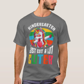 Cuter Kindergarten Dabbing Unicorn Back To School T-Shirt