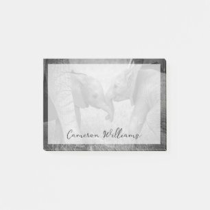 Cutest Baby Animals   Baby Elephants Greeting Post-it Klebezettel