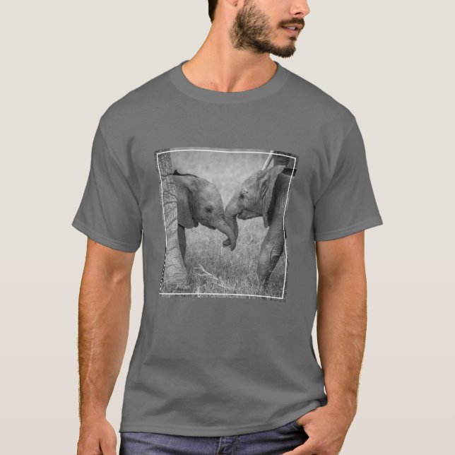 Cutest Baby Animals | Baby Elephants Greeting T-Shirt (Vorderseite)