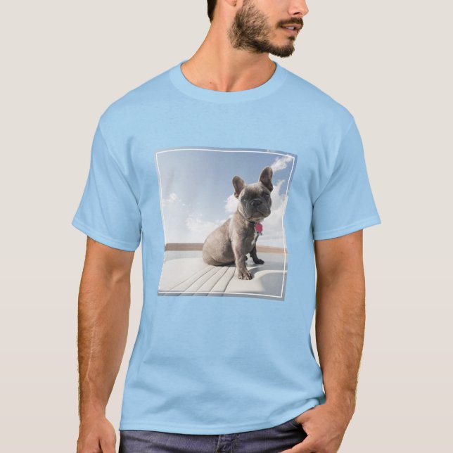 Cutest Baby Animals | French Bulldog Boating T-Shirt (Vorderseite)