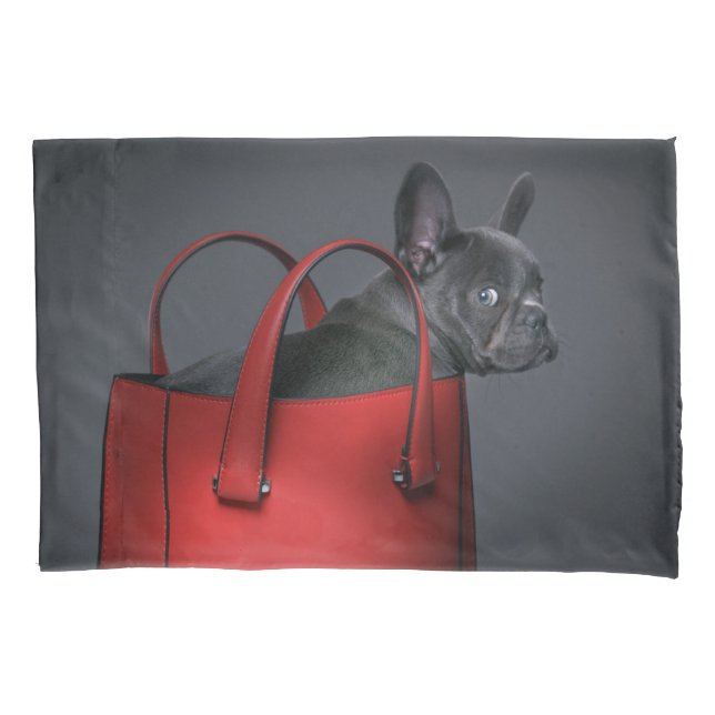 Cutest Baby Animals | French Bulldog Red Hand Bag Kissenbezug (Vorderseite)