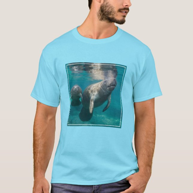 Cutest Baby Animals | Manatee & Baby T-Shirt (Vorderseite)