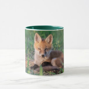 Cutest Baby Animals   Red Fox Kit Relaxing Tasse