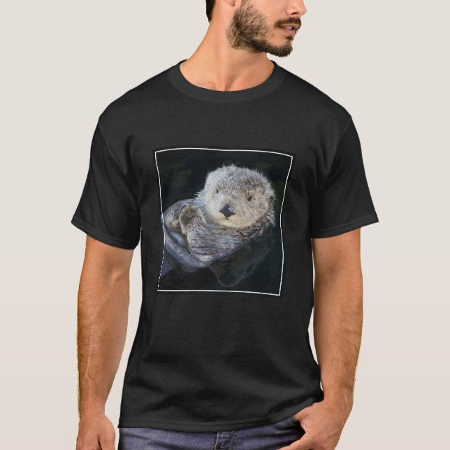 Cutest Baby Animals | Sea Otter Floating T-Shirt (Vorderseite)