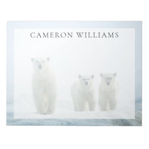 Cutest Baby Animals   Three Young Polar Bears Notizblock