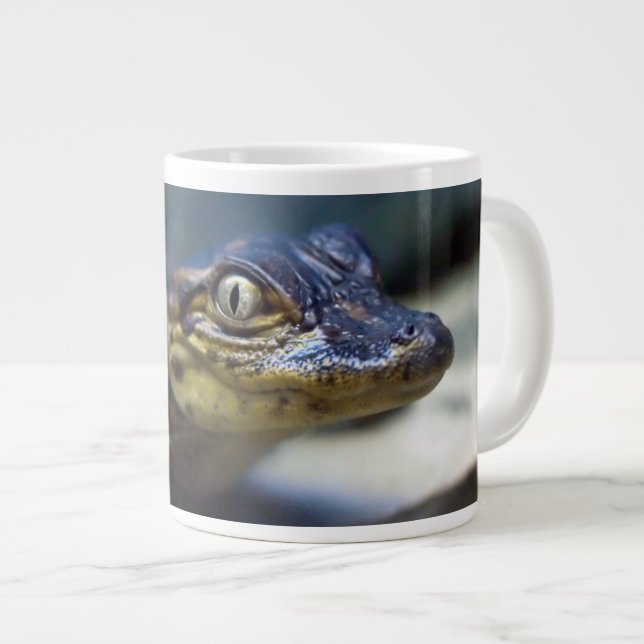 Cutest Baby Animals | Young Alligator Jumbo-Tasse (Vorderseite Rechts)