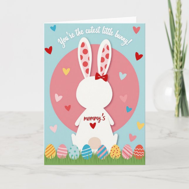 Cutest Bunny Ever Greeting Card Karte (Vorderseite)