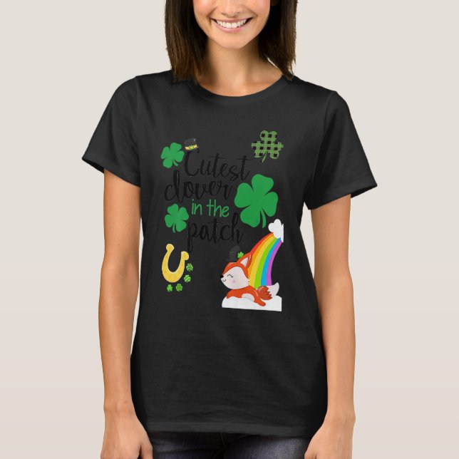 Cutest C In The Patch St Paddy's Day Leprechaun Lu T-Shirt (Vorderseite)