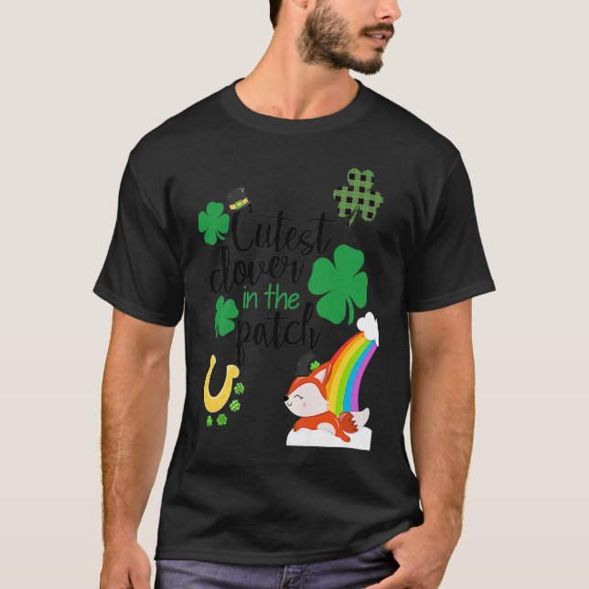 Cutest C In The Patch St Paddy's Day Leprechaun Lu T-Shirt (Vorderseite)