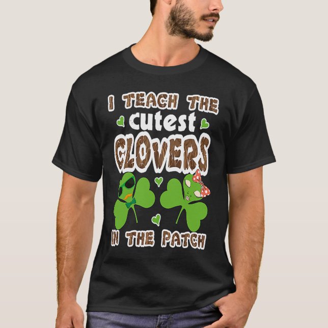 Cutest C in the Patch Teacher Kids St Patricks Day T-Shirt (Vorderseite)