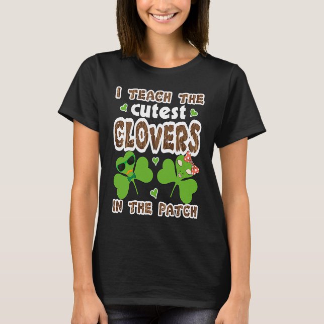 Cutest C in the Patch Teacher Kids St Patricks Day T-Shirt (Vorderseite)
