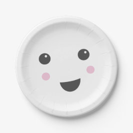 Cutesy Ghost Halloween-Party Plate Pappteller