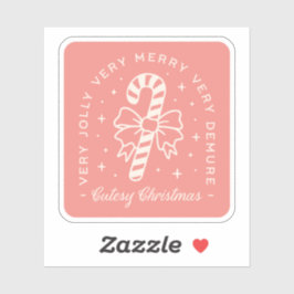 Cutesy Weihnachtscreme Aufkleber