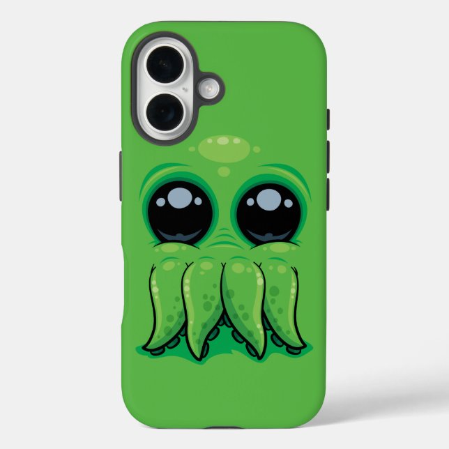 Cutethulhu Niedlich Cthulhu Face Case-Mate iPhone Hülle (Rückseite)