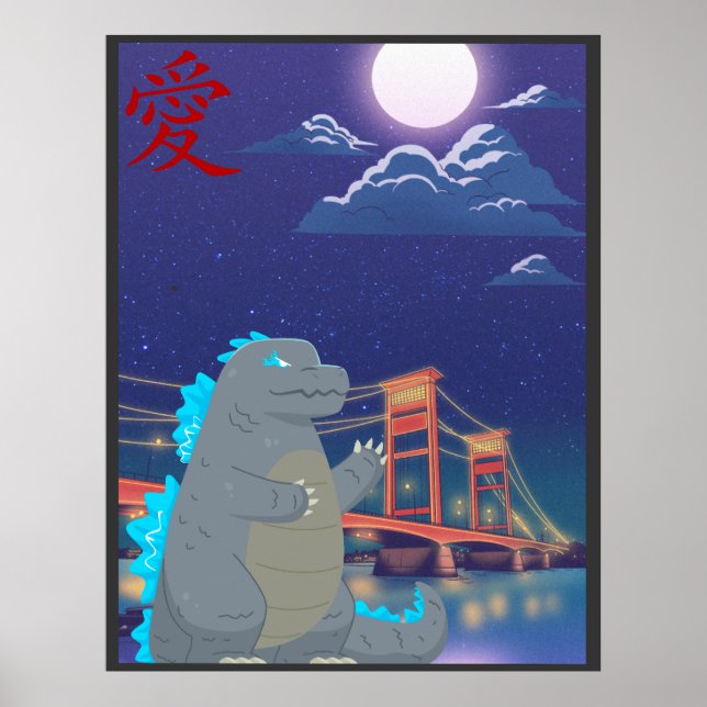 Cutezilla Adorable Monster Poster (Vorne)