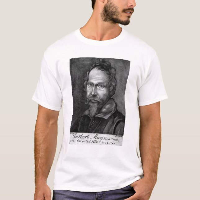 Cuthbert Mayne, 1579 T-Shirt (Vorderseite)