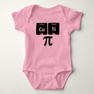 CuTi Pi - Baby Jersey Bodysuit (Pink) Strampler