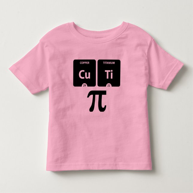 CuTi Pi - Kleinkind Fine Jersey T - Shirt Pink (Vorderseite)