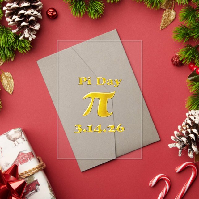 Cutie 3.14 Pi Day Acryleinladungen (Insitu (Feiertag))