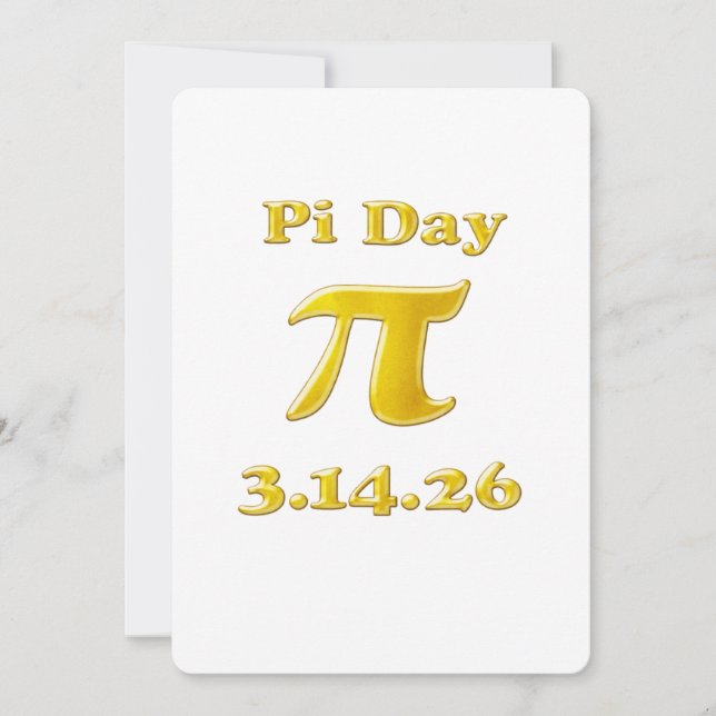 Cutie 3.14 Pi Day Einladung (Vorderseite)