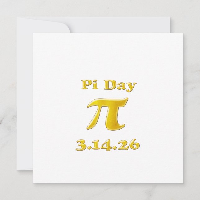 Cutie 3.14 Pi Day Einladung (Vorderseite)