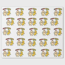CUTIE CHICKEN BANANA! GESCHENKPAPIER