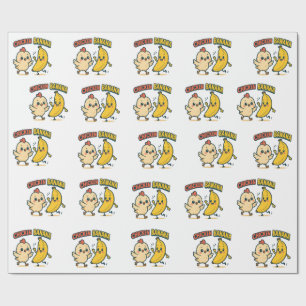 CUTIE CHICKEN BANANA! GESCHENKPAPIER