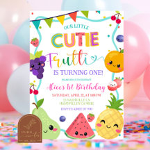 Cutie Frutti Birthday Invitation