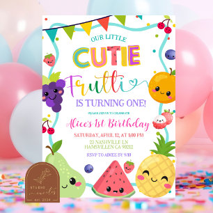 Cutie Frutti Geburtstagseinladung Einladung