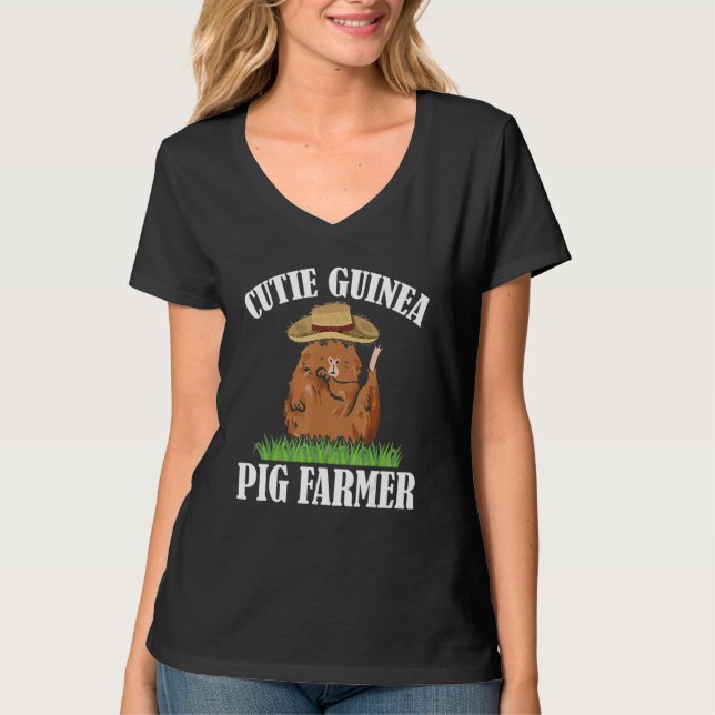Cutie Guinea Pig Farmer Pig Owner Animals Cavy Pet T-Shirt (Vorderseite)
