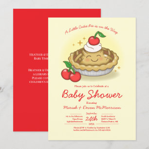 Cutie Pie Baby Shower Kirsche Einladung