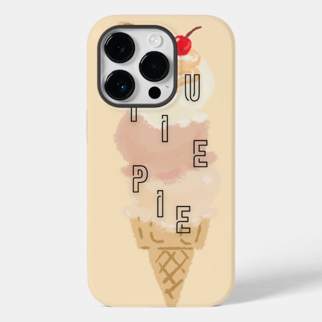 Cutie Pie - Eiscreme-Handyhüllen Case-Mate iPhone Hülle (Rückseite)