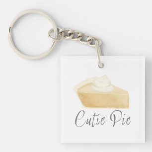 Cutie Pie Kürbiskuchen-Schlüsselanhänger – Herbstd Schlüsselanhänger