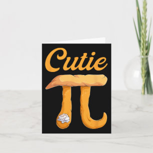 Cutie Pie Pi-Tag Vintage Retro Mathe-Liebhaber-Shi Karte