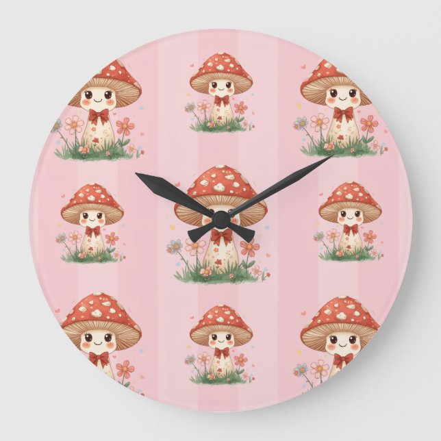 Cutie Roomie Wall Clock Große Wanduhr (Vorderseite)