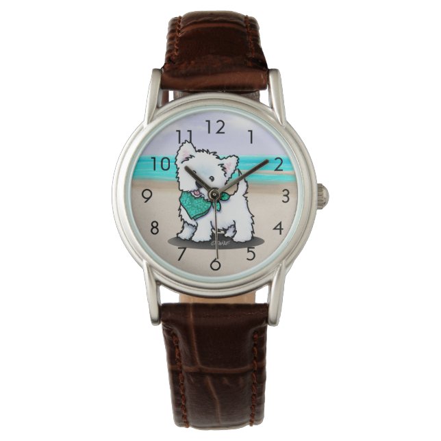 Cutieface Westie Watch Armbanduhr (Vorderseite)