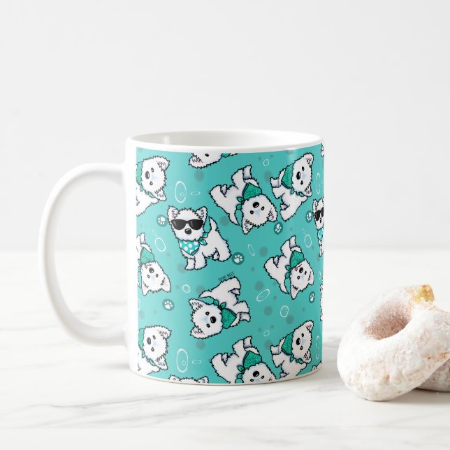 Cutieface Westies Kaffeetasse (Mit Donut)
