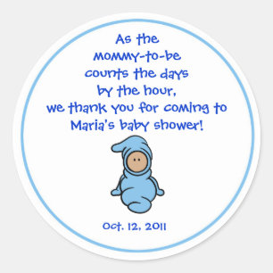Cutietoots Baby Shower Party Favor Aufkleber