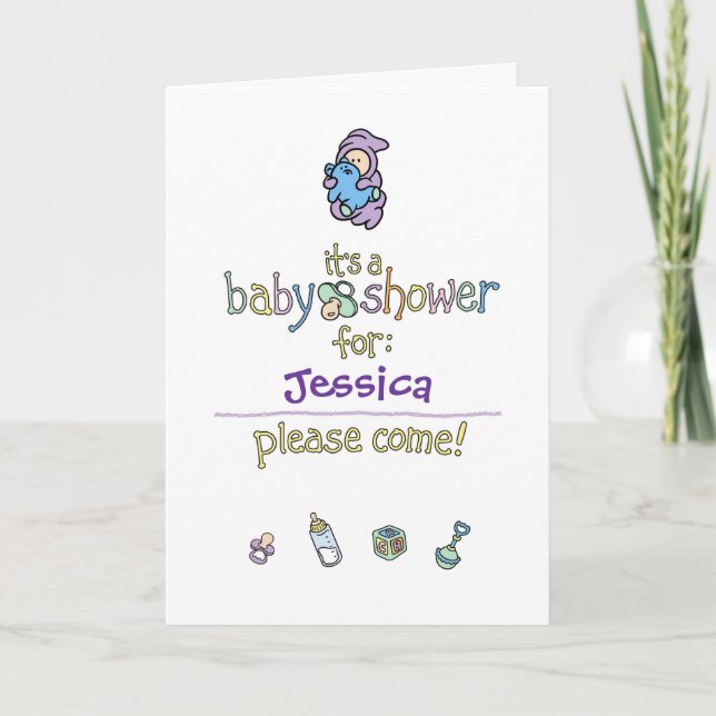 Cutietoots Babyparty-Einladung Einladung (Vorderseite)