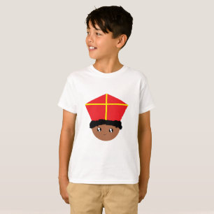 Cutiful Kids Art St. Nicholas Miter Zwarte Piet T-Shirt