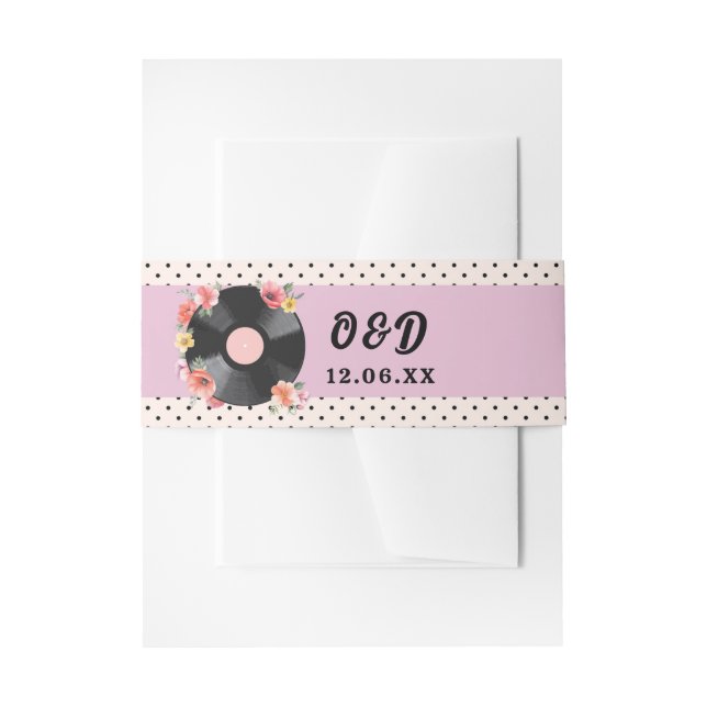 Cutlery Band Music Record Wedding Floral 1950s (Vorderseite Beispiel)