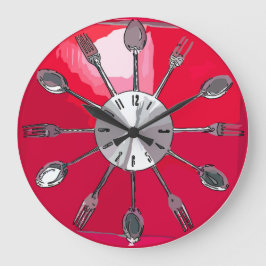 Cutlery O'clock 2. Große Wanduhr