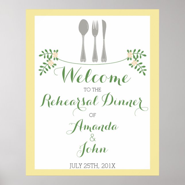 Cutlery Probe Dinner Welcome Poster (Vorne)