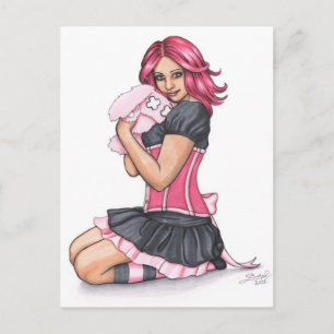 Cutness Overdose Puppenkarte Postkarte