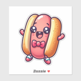 Cutness Overload Kawaii Hotdog Aufkleber