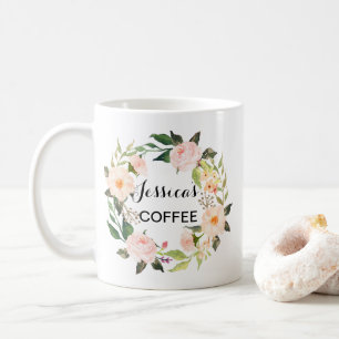 Cutom Name Tasse, Personalisiert Name Tasse, Flora Kaffeetasse