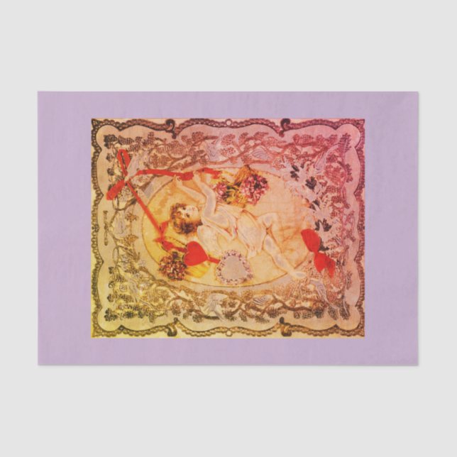 CUTOMIZABLE VINTAGES ENGEL Seidenpapier (Vorderseite)